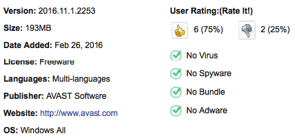 avast free antivirus for mac 2016